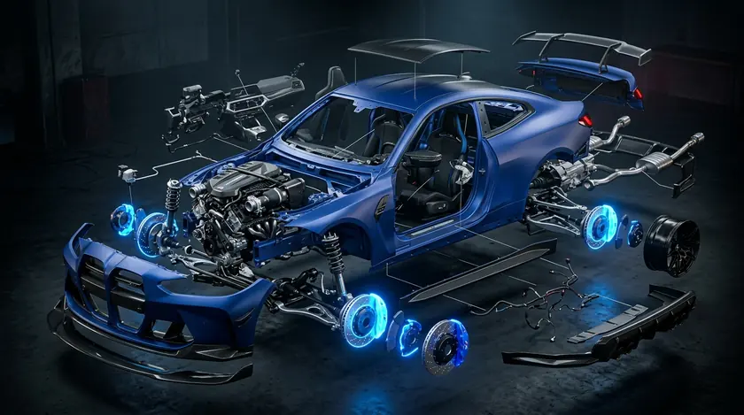 مدل سهبعدی قطعات بیامو